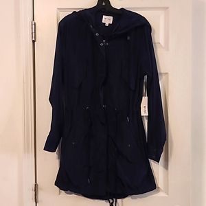 Nwt Size L "Mine" Navy blue Raincoat